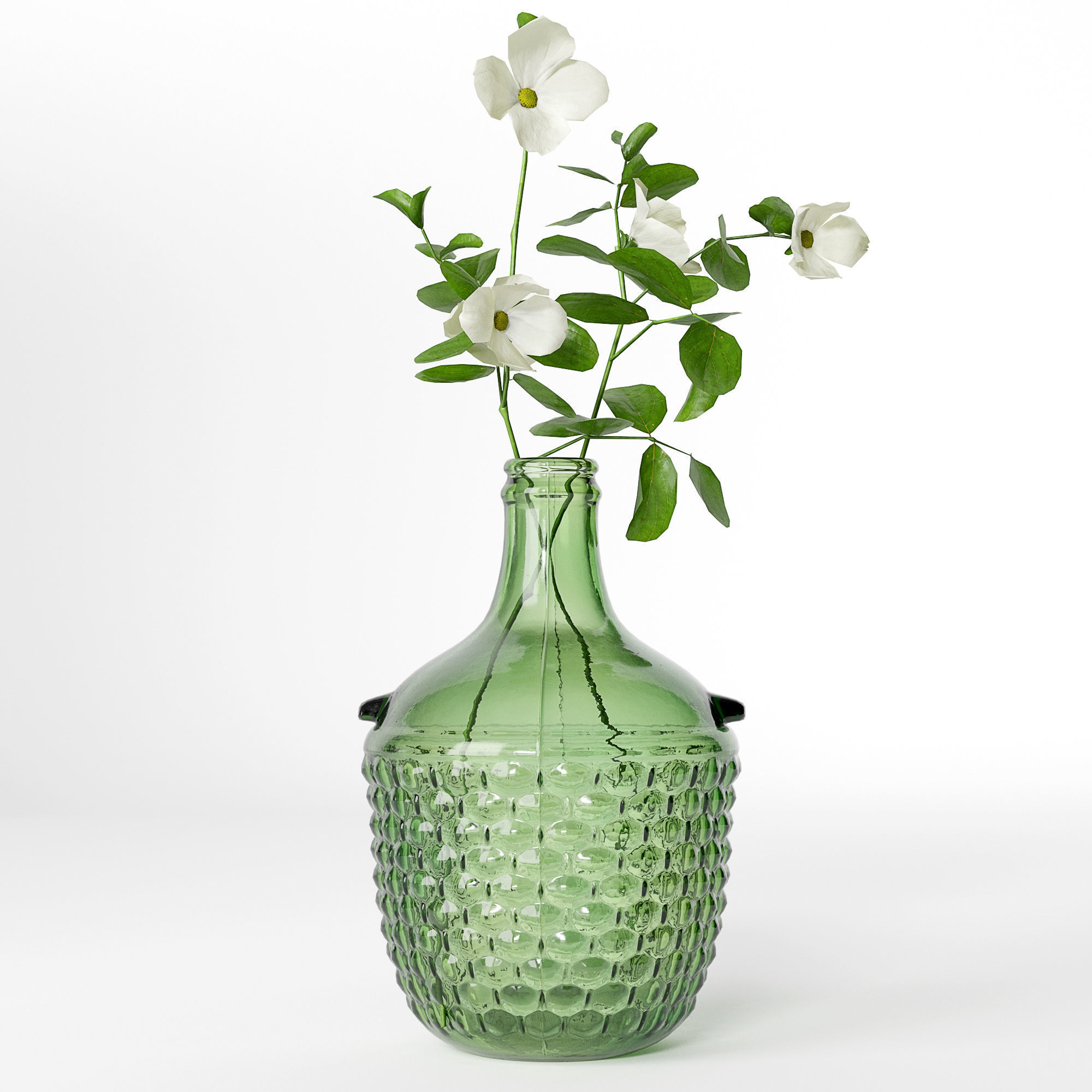 Zara glass bottles 3D model_1