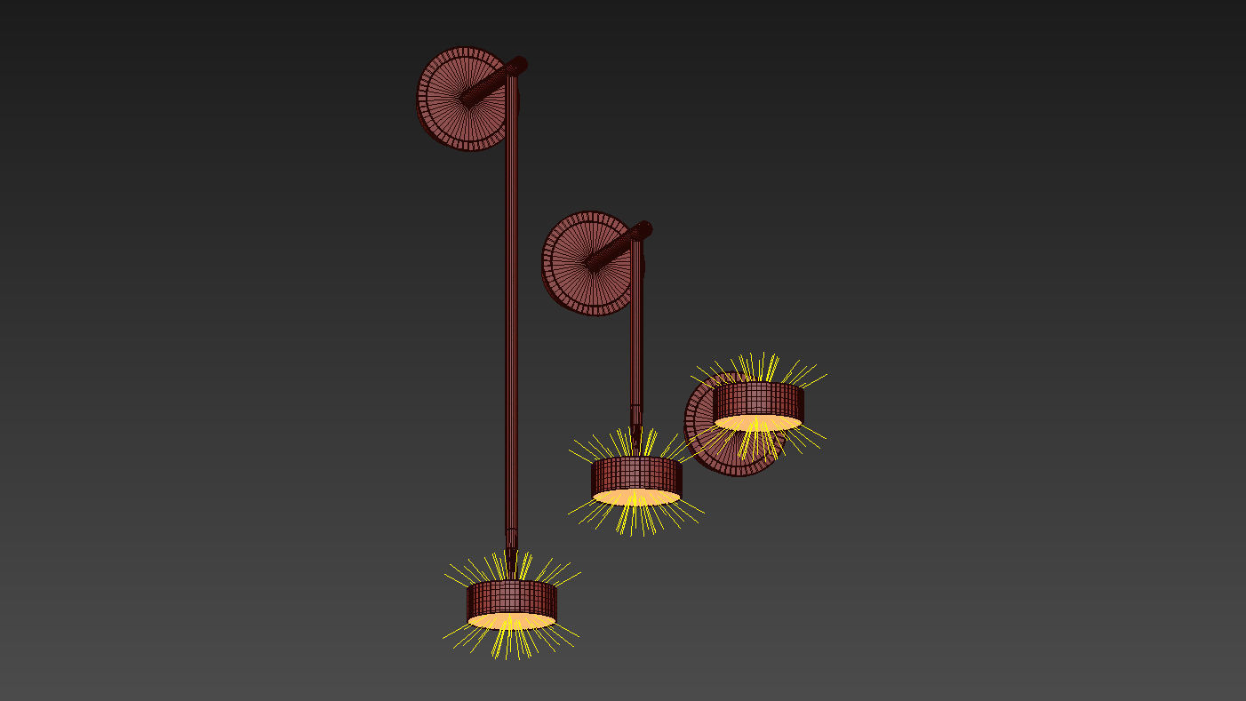 Softspot wall sconce by Giopato Coombes 3D model_9