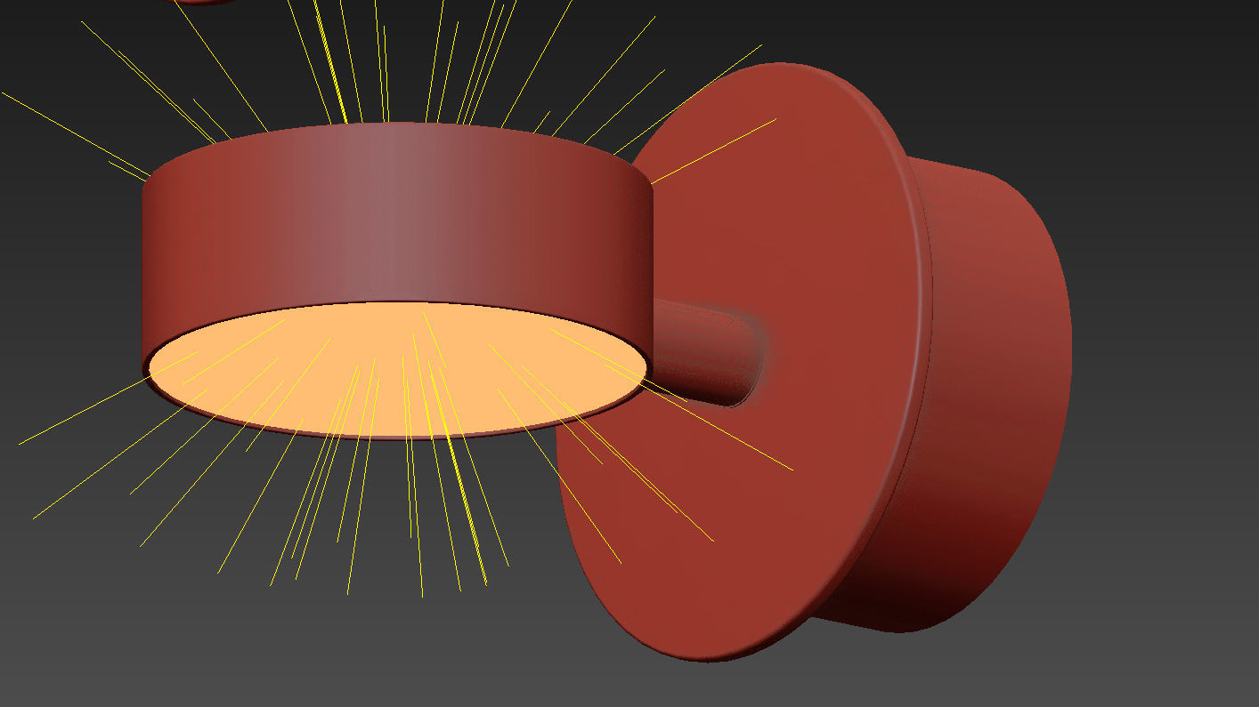 Softspot wall sconce by Giopato Coombes 3D model_5