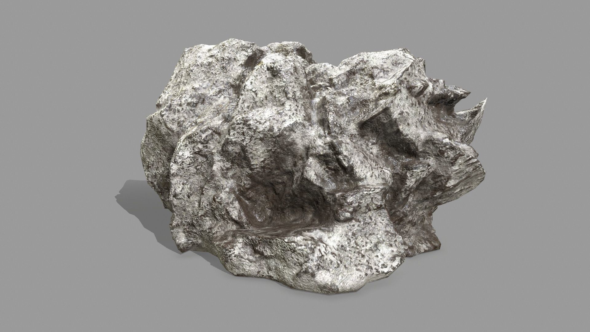 Rock Set Low-poly 3D model_10