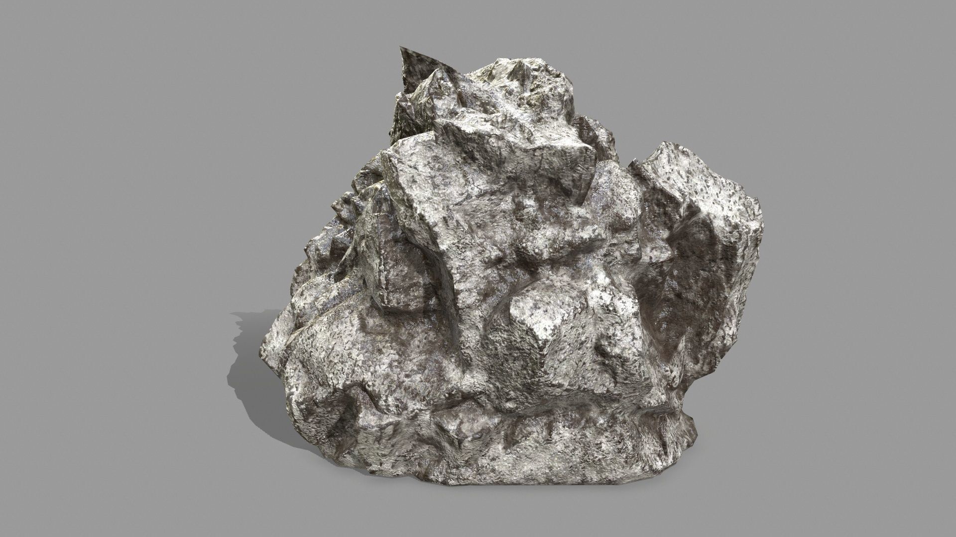 Rock Set Low-poly 3D model_5