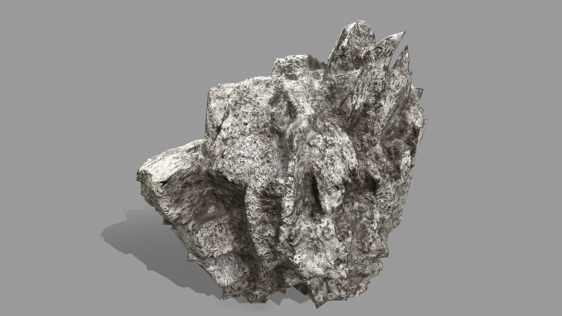 Rock Set Low-poly 3D model_12
