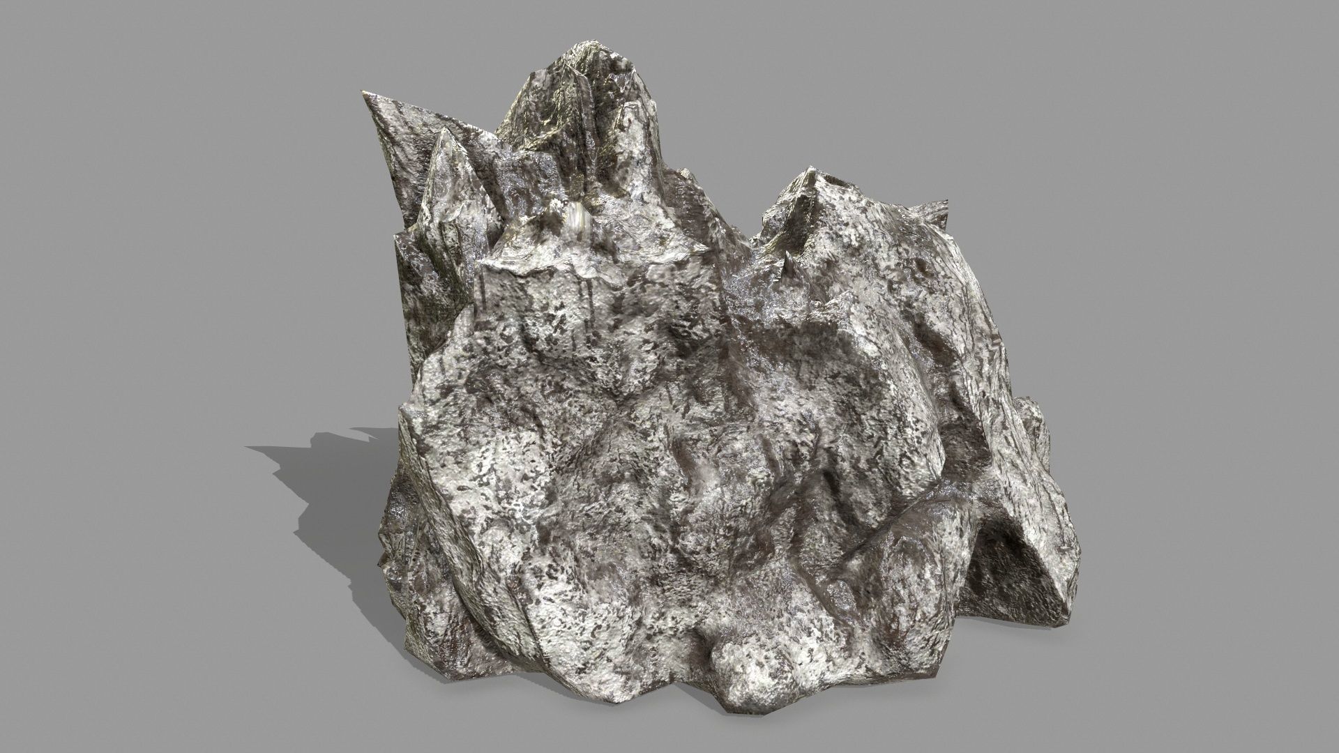 Rock Set Low-poly 3D model_16