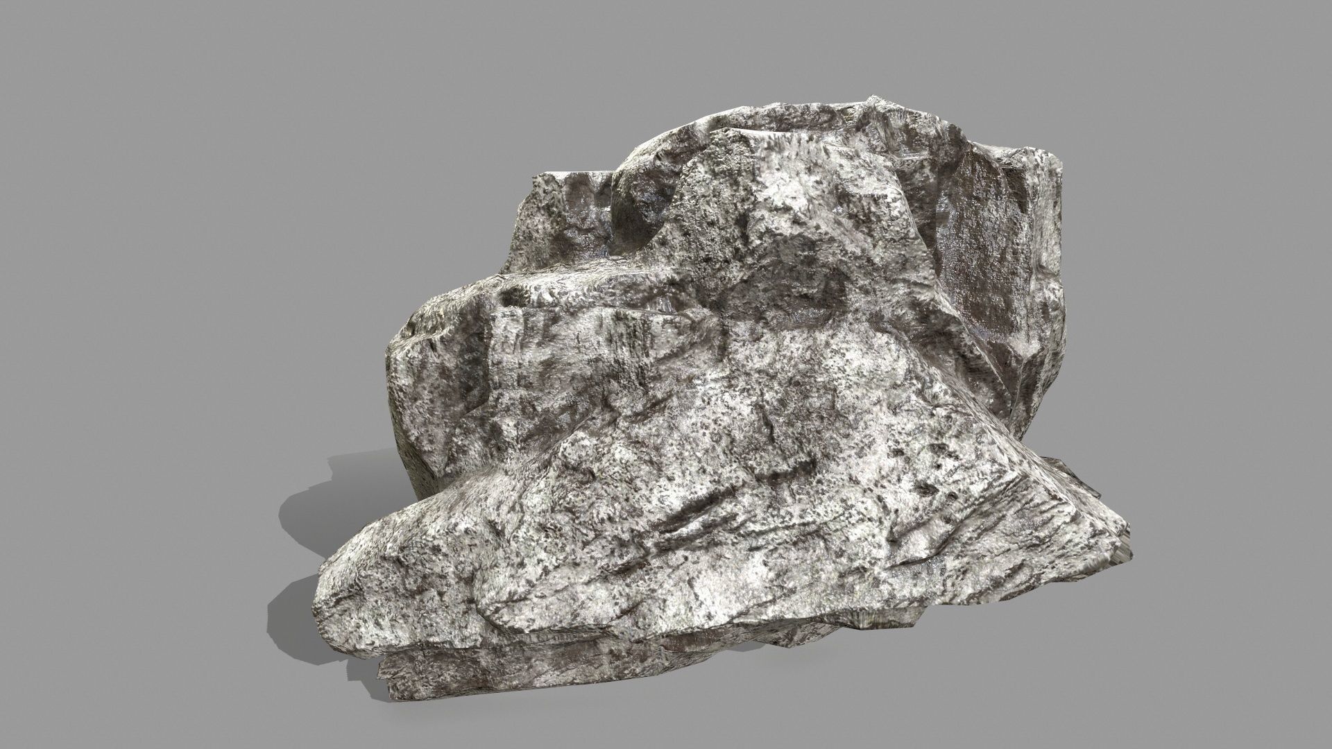 Rock Set Low-poly 3D model_2