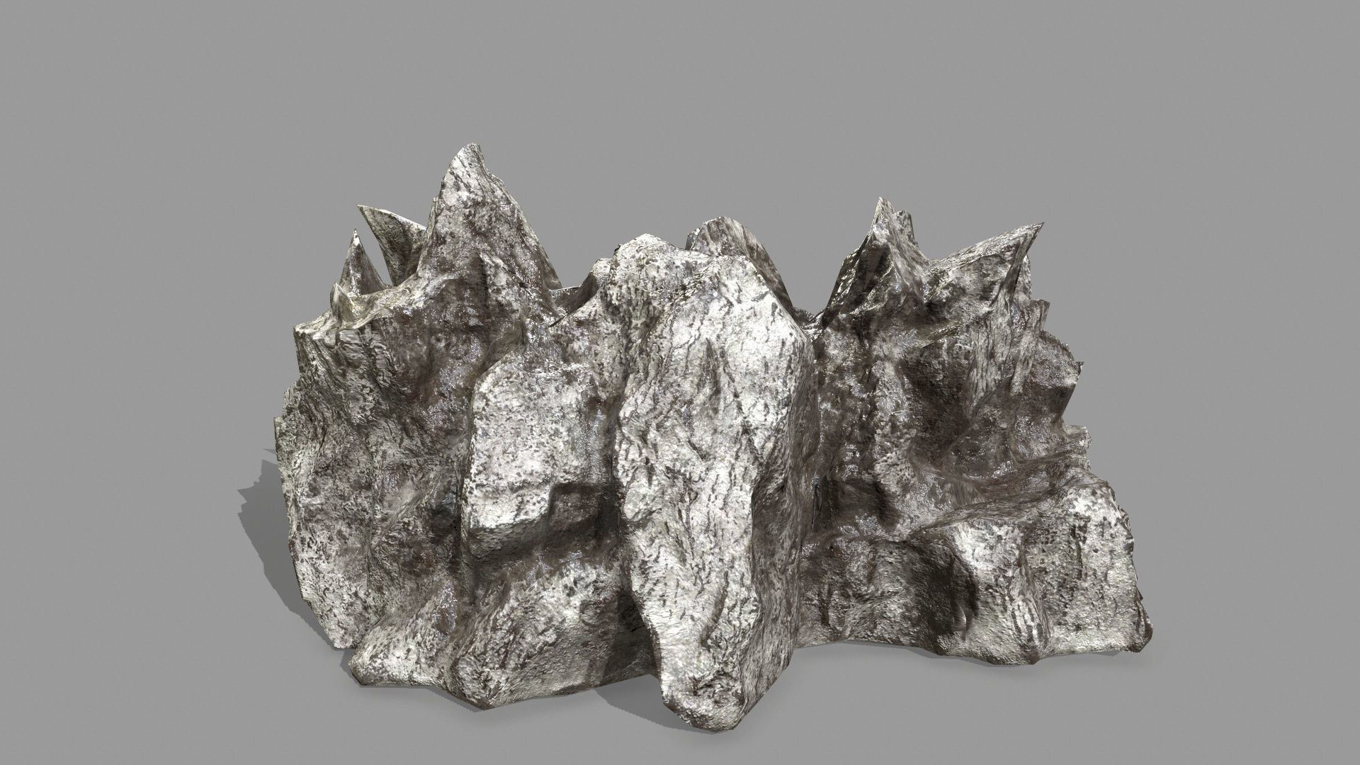 Rock Set Low-poly 3D model_15