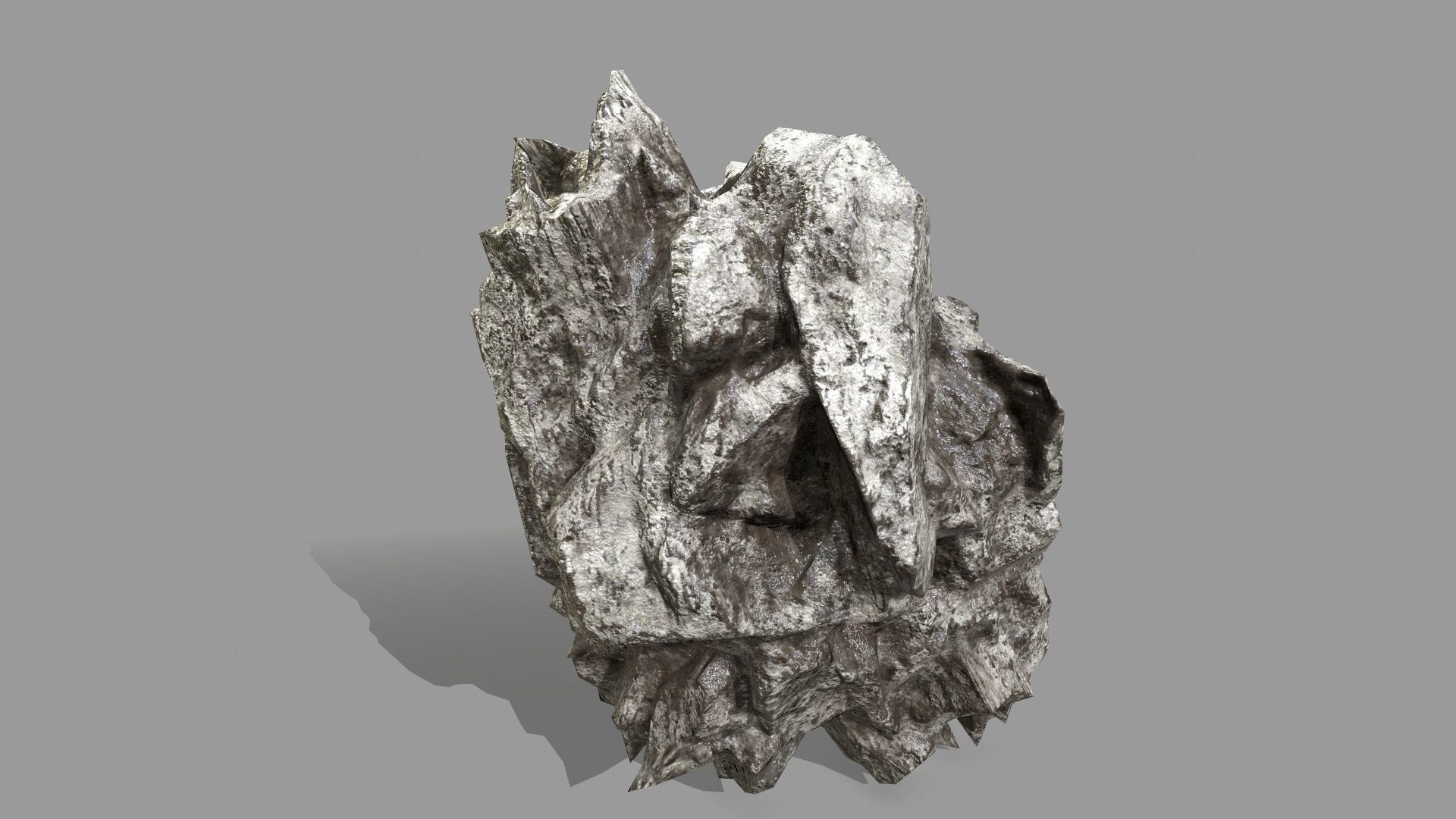 Rock Set Low-poly 3D model_11