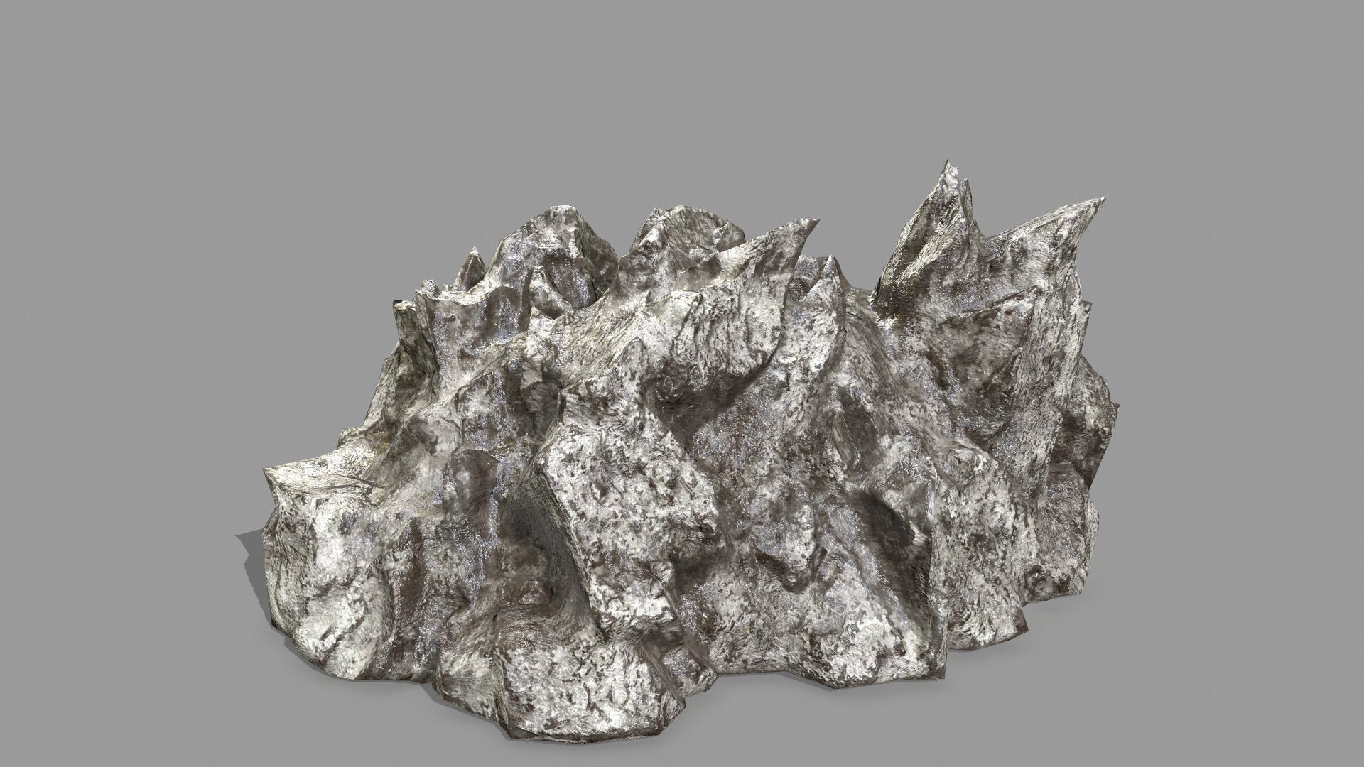 Rock Set Low-poly 3D model_14