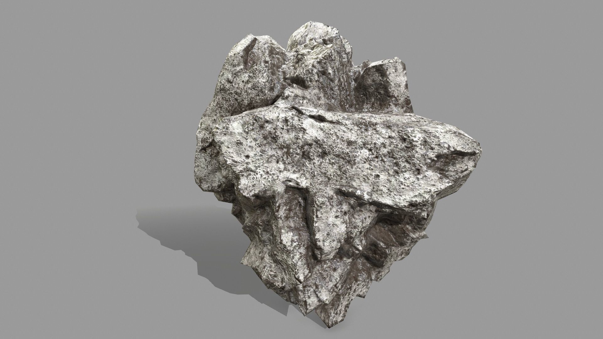 Rock Set Low-poly 3D model_13