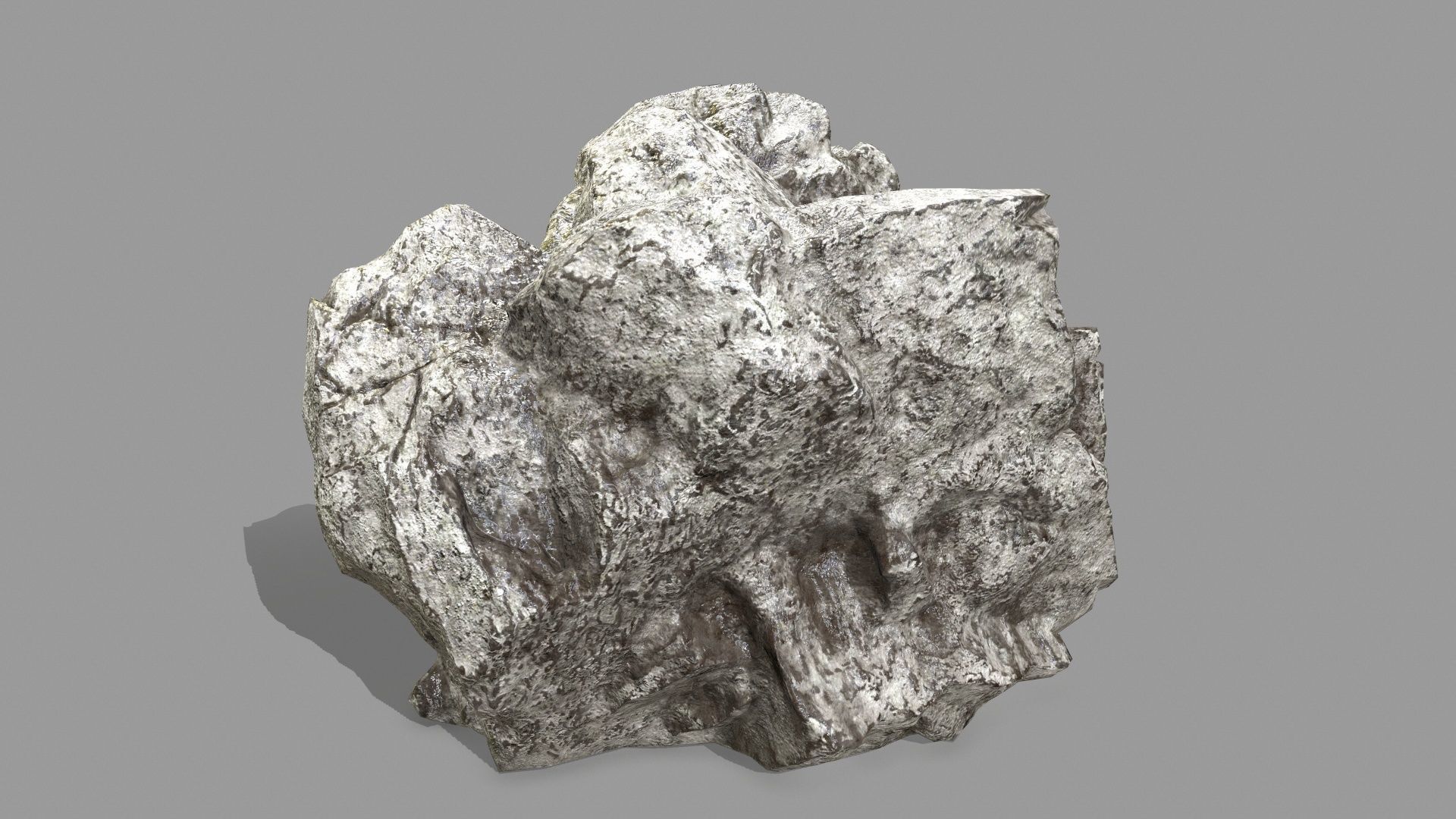 Rock Set Low-poly 3D model_7