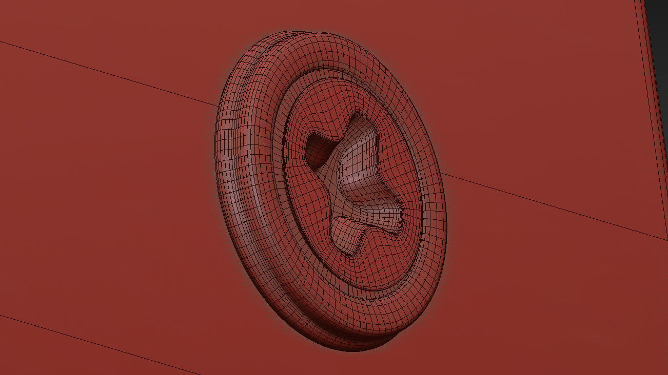 KNURLED BRUSHED BRASS WALL LIGHT by Gotham 3D model_2