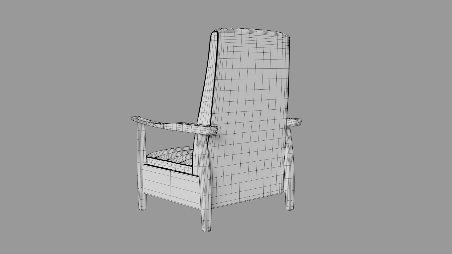 Arm chair sofa 3D model_8