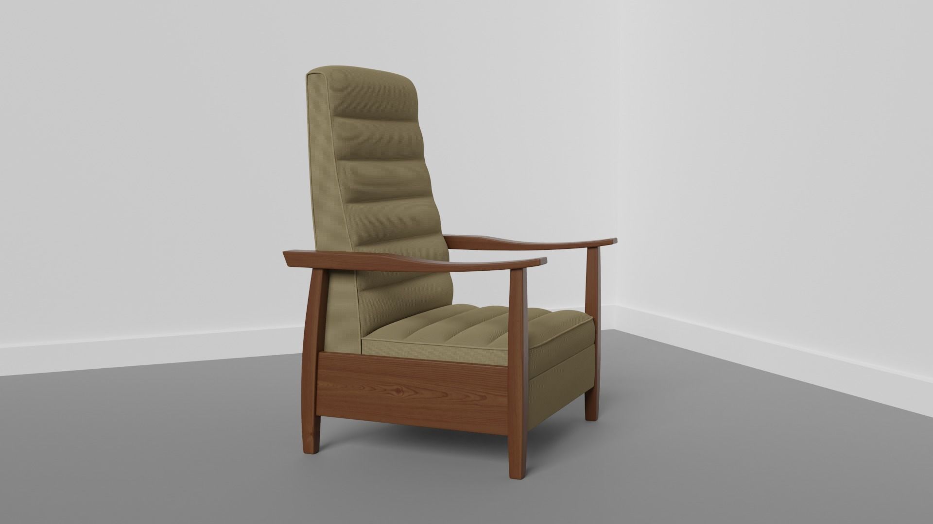 Arm chair sofa 3D model_1