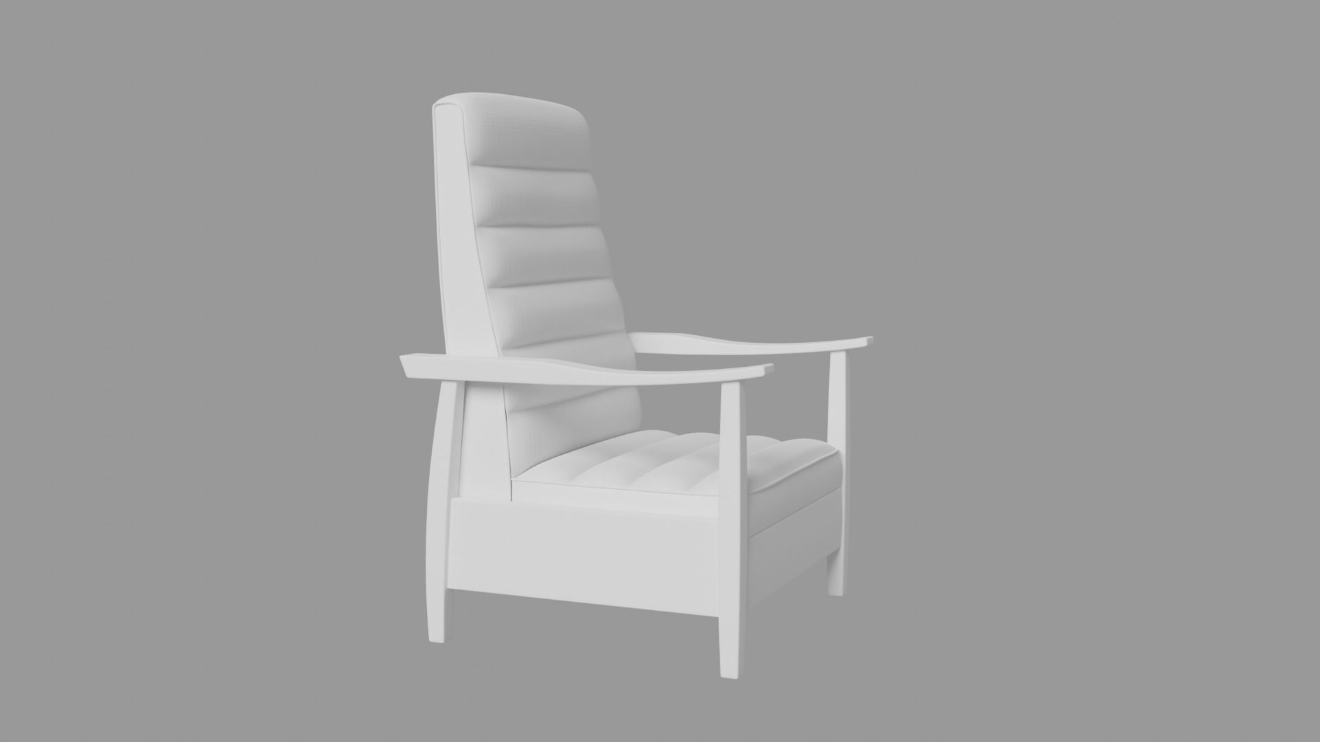 Arm chair sofa 3D model_3