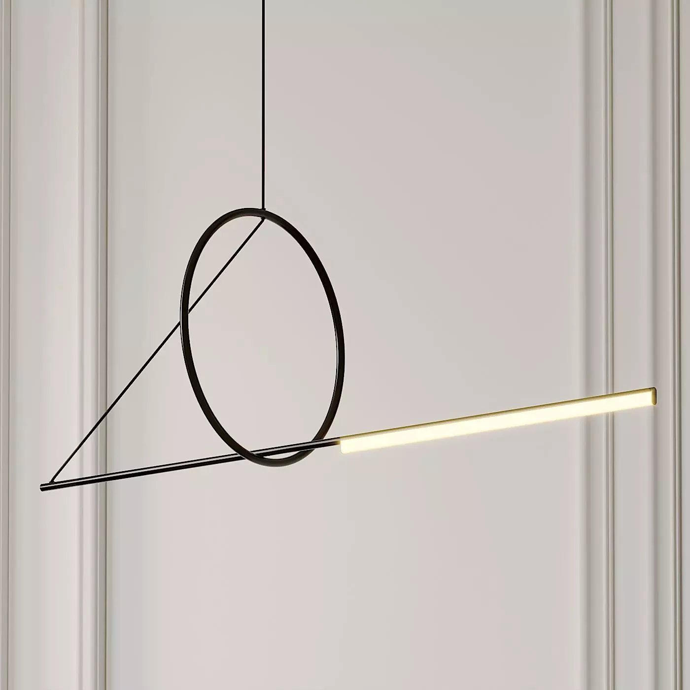 Cercle Et Trait Linear Suspension By CVL Luminaires 3D model_0