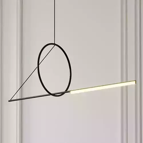 Cercle Et Trait Linear Suspension By CVL Luminaires