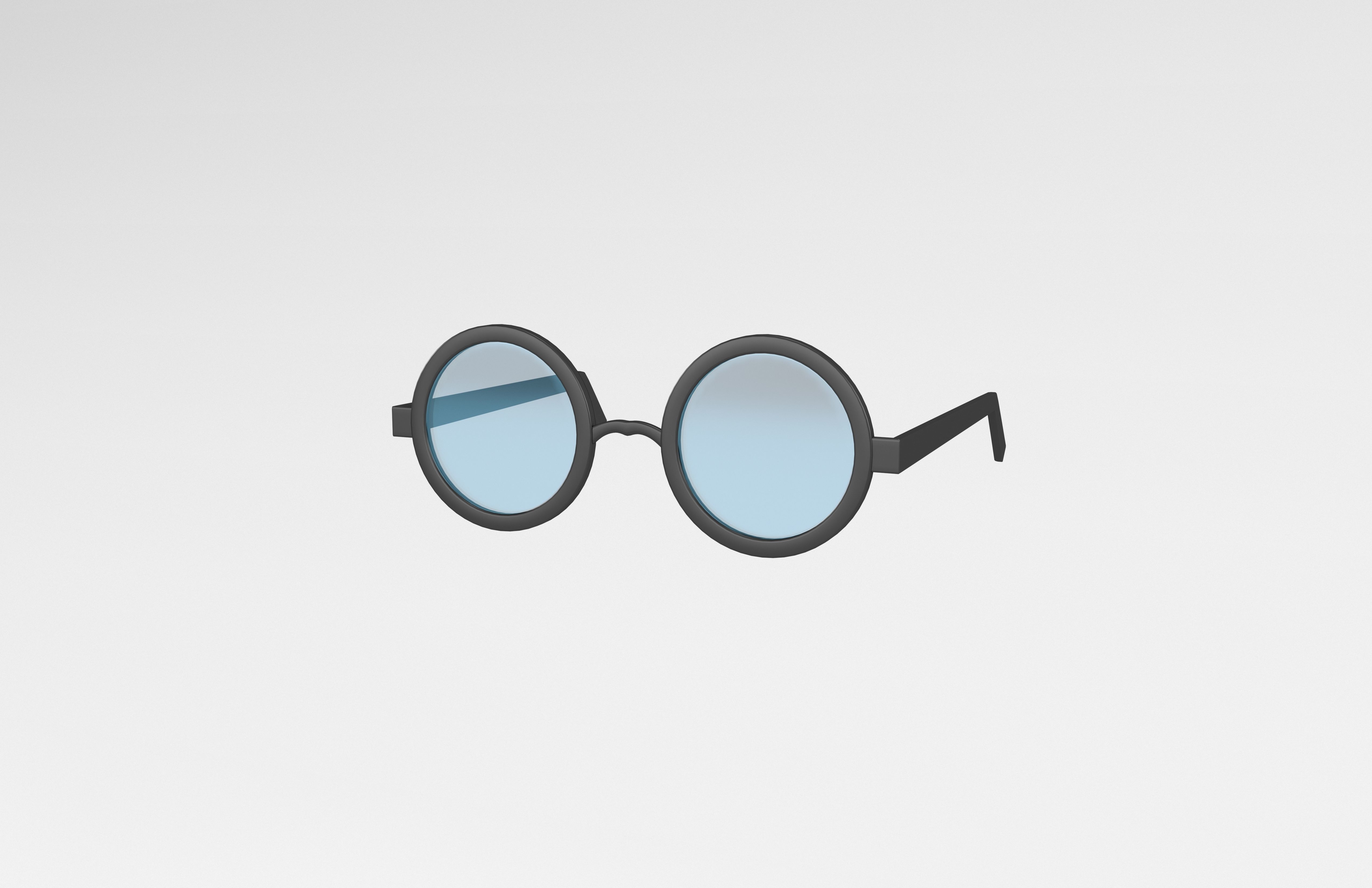 Cartoon Glasses v1 001 Low-poly 3D model_2