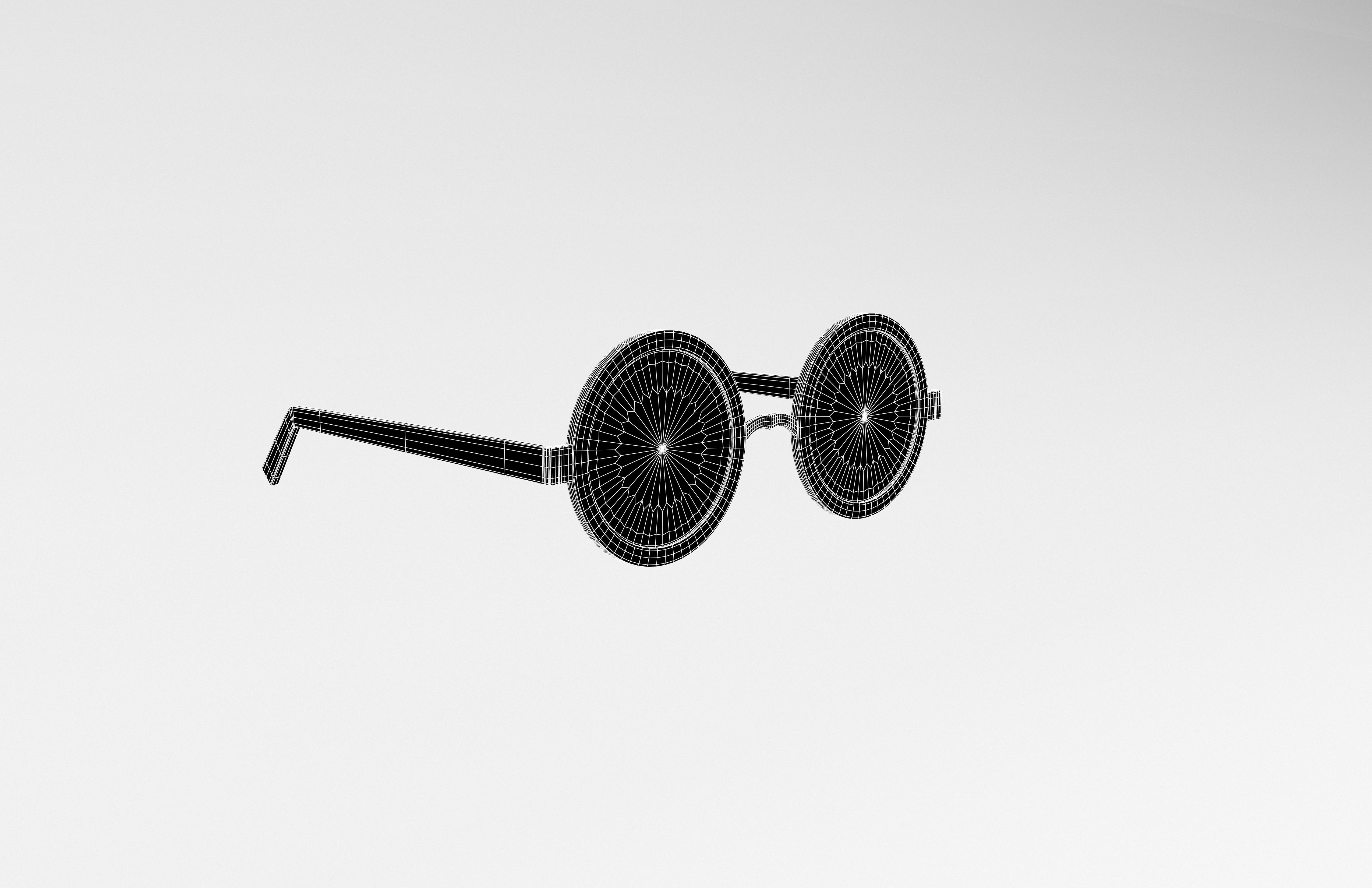 Cartoon Glasses v1 001 Low-poly 3D model_7