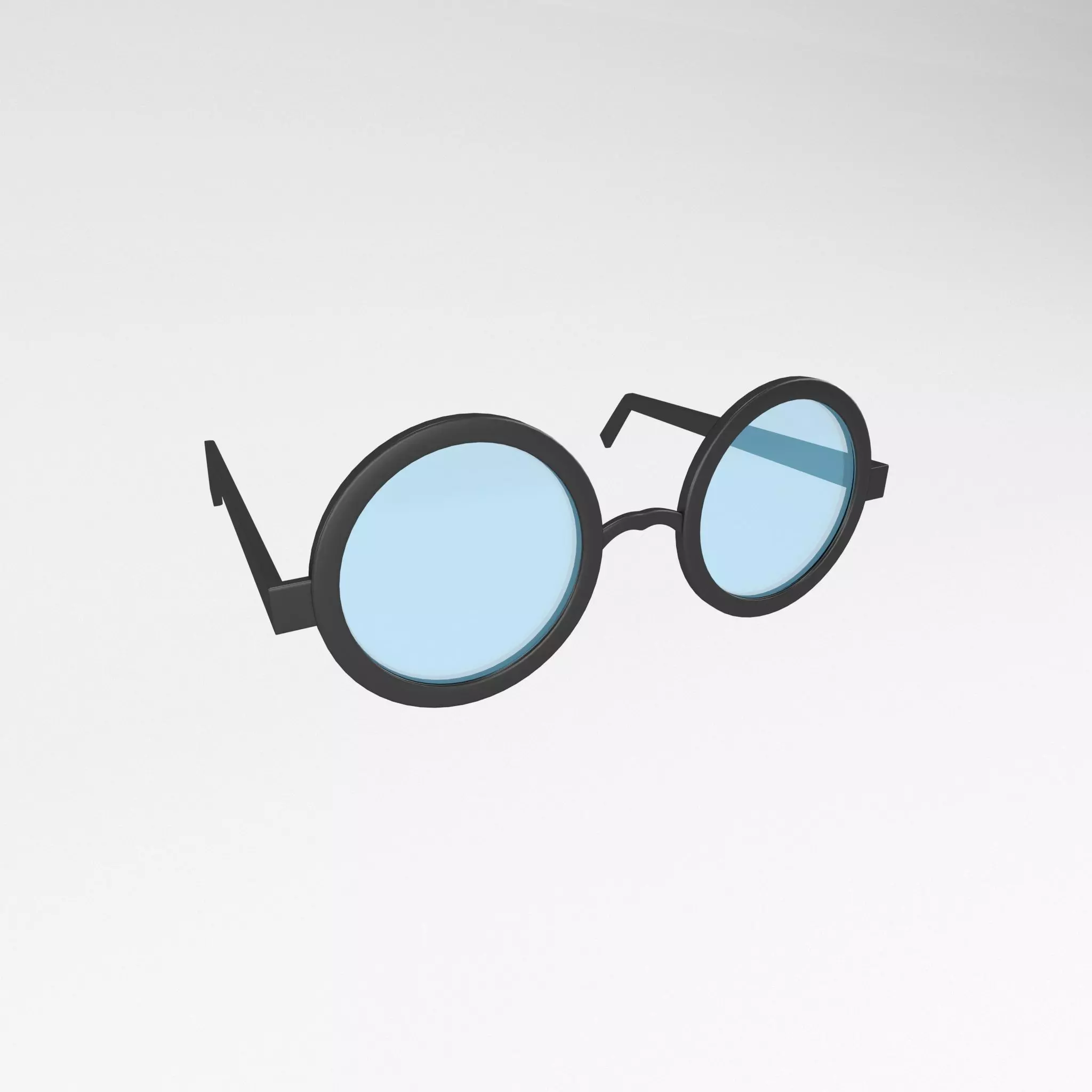 Cartoon Glasses v1 001 Low-poly 3D model_0