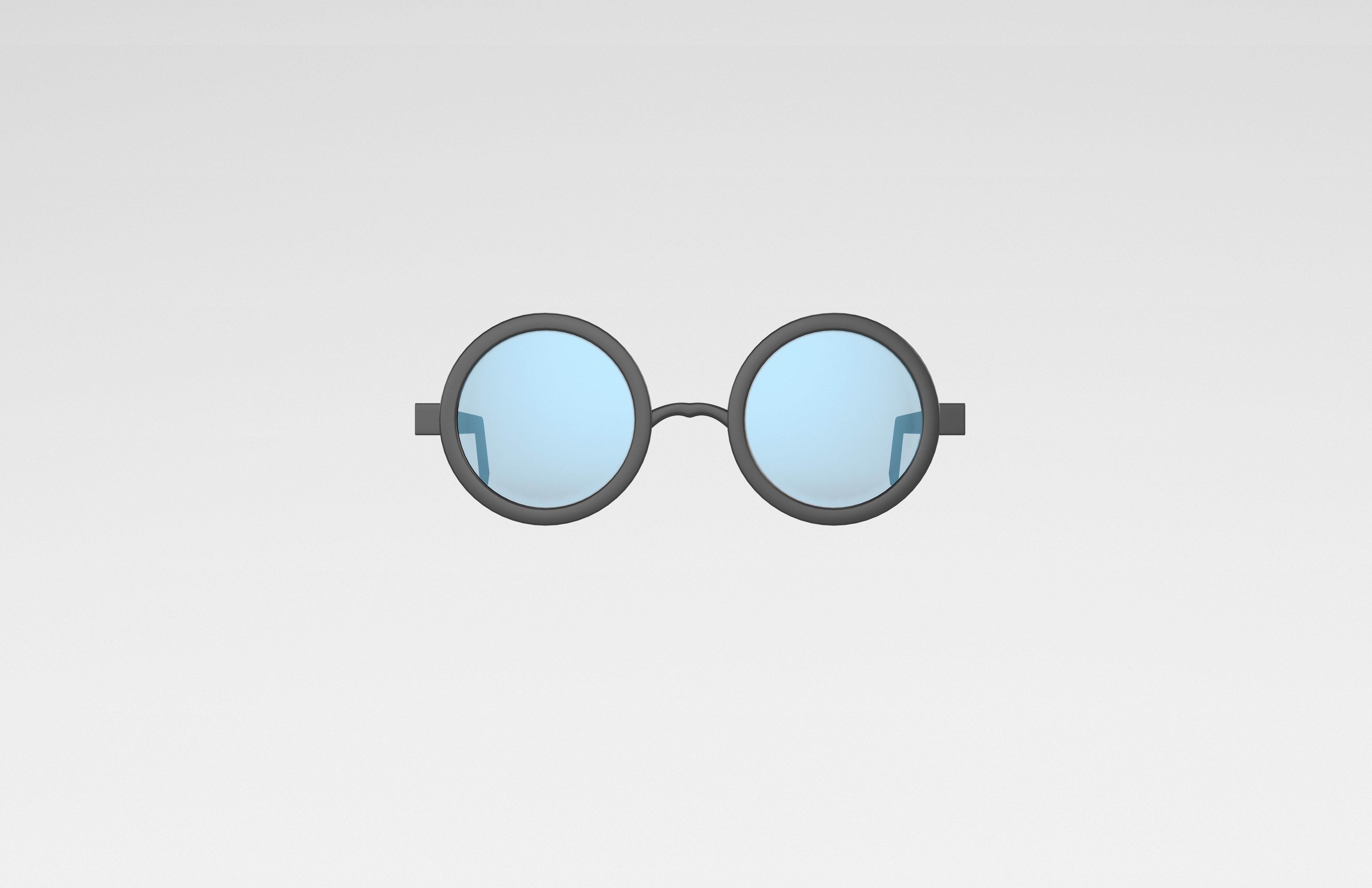 Cartoon Glasses v1 001 Low-poly 3D model_1
