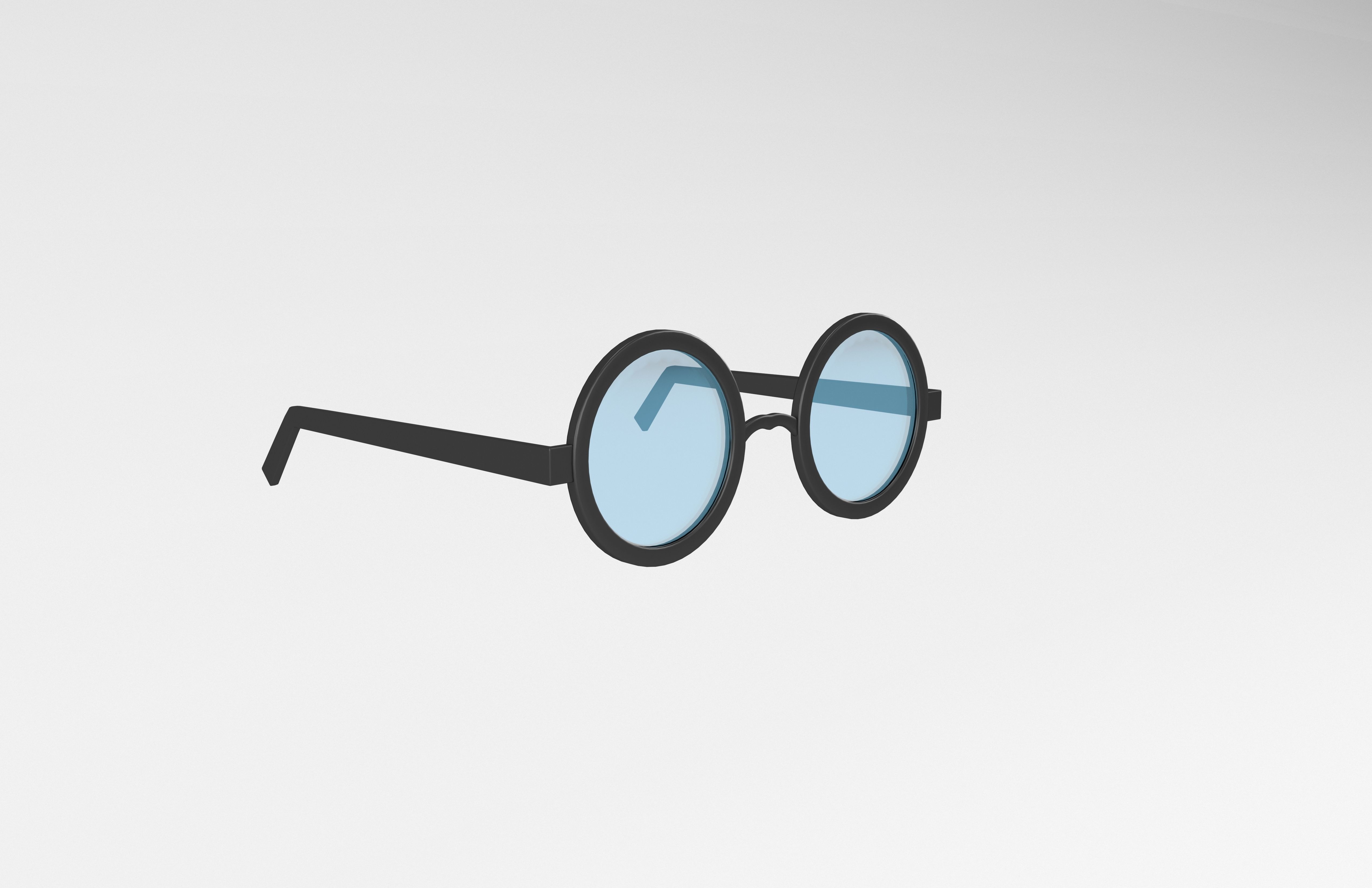 Cartoon Glasses v1 001 Low-poly 3D model_3