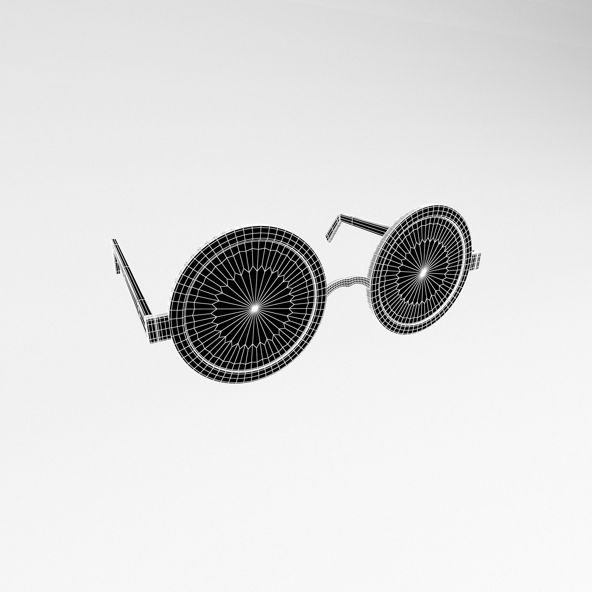 Cartoon Glasses v1 003 Low-poly 3D model_4