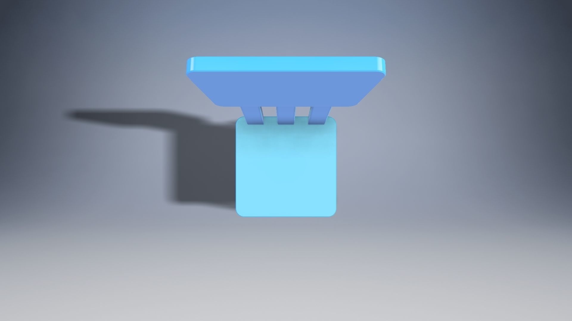 Child chair Low-poly 3D model_19