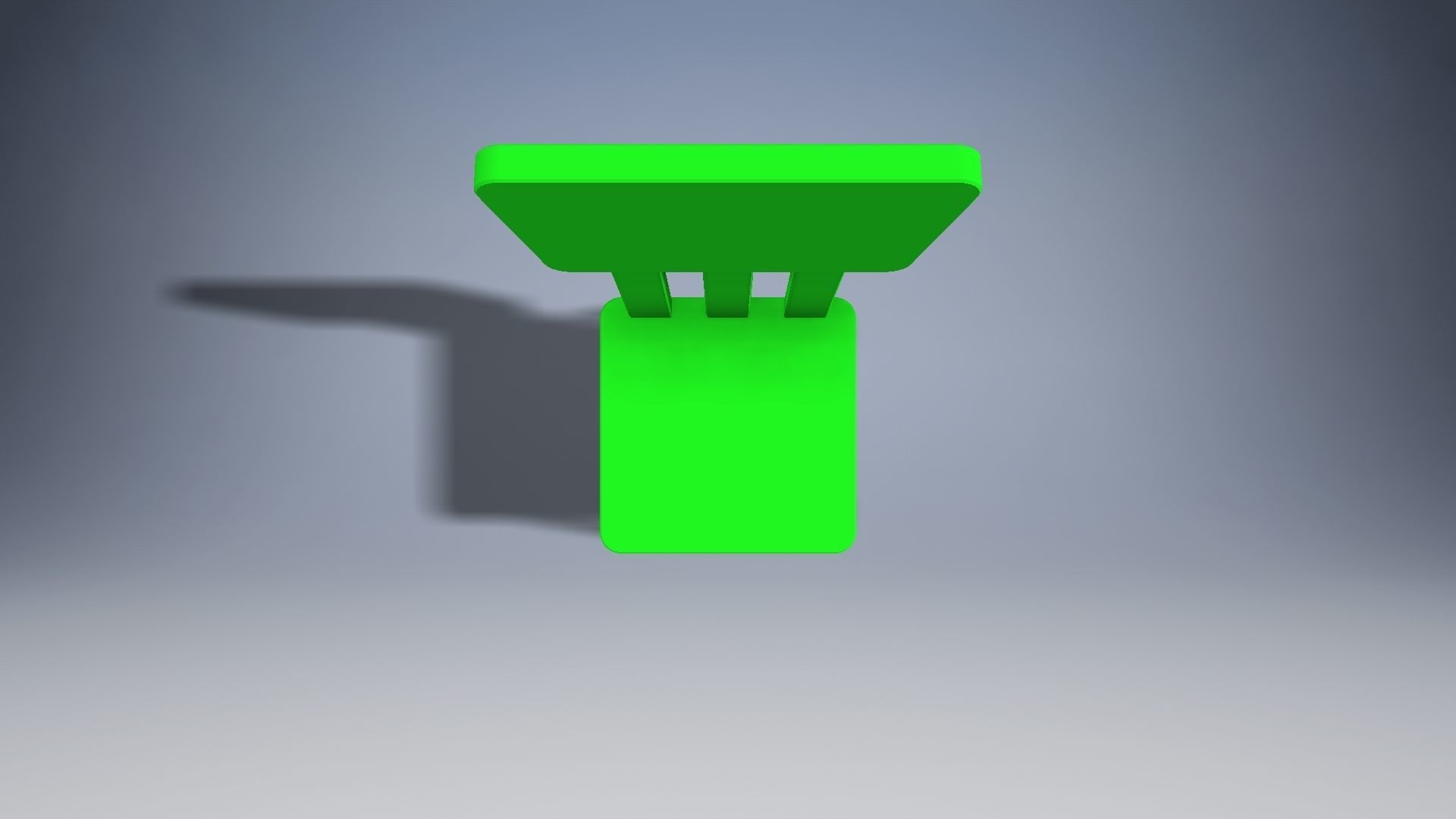 Child chair Low-poly 3D model_9