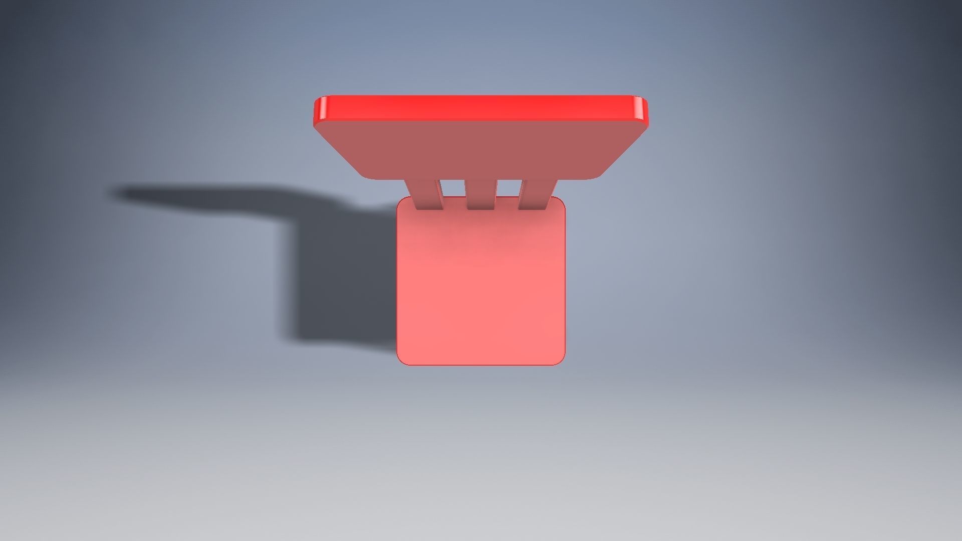 Child chair Low-poly 3D model_5