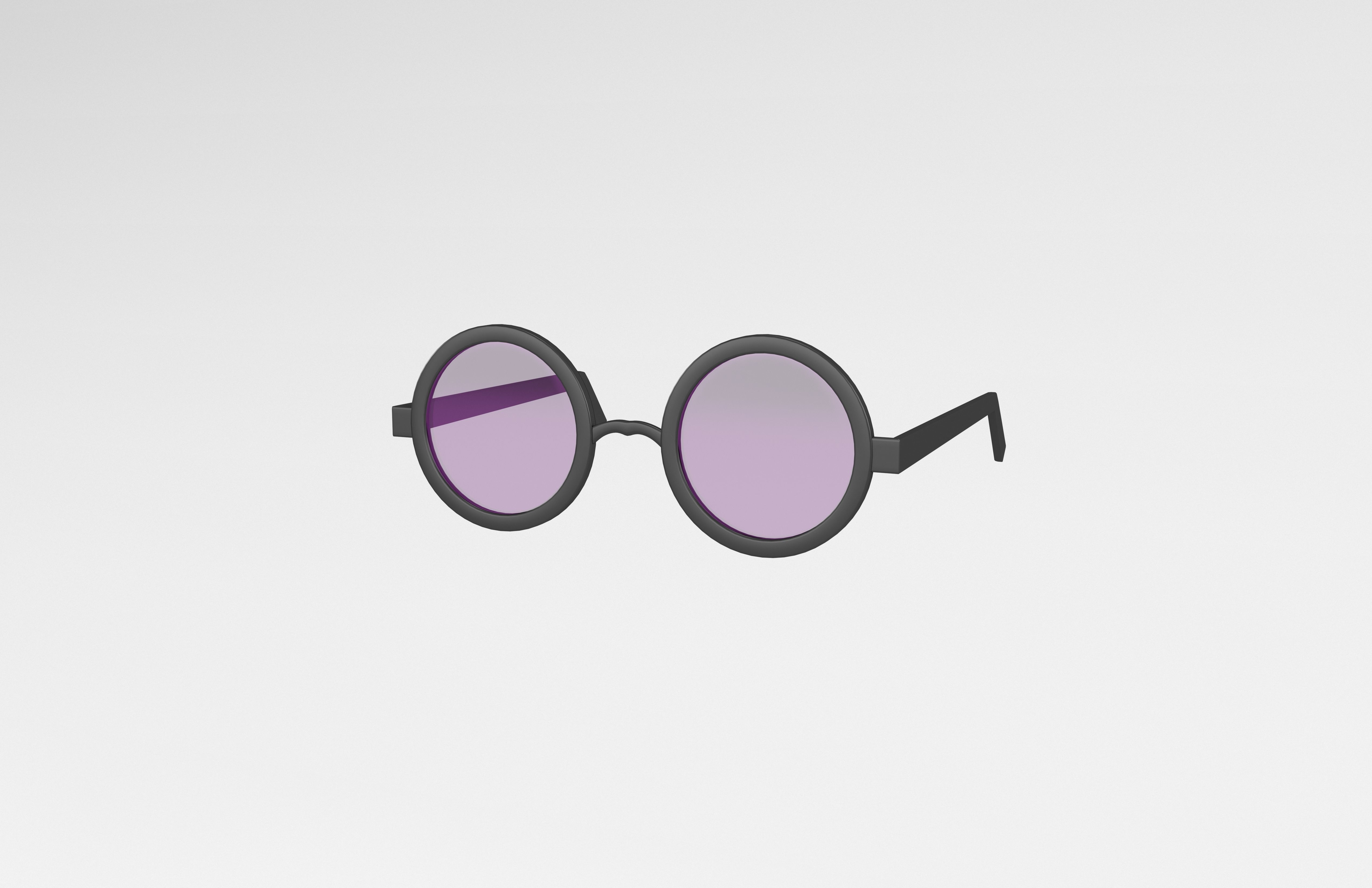 Cartoon Glasses v1 005 Low-poly 3D model_2