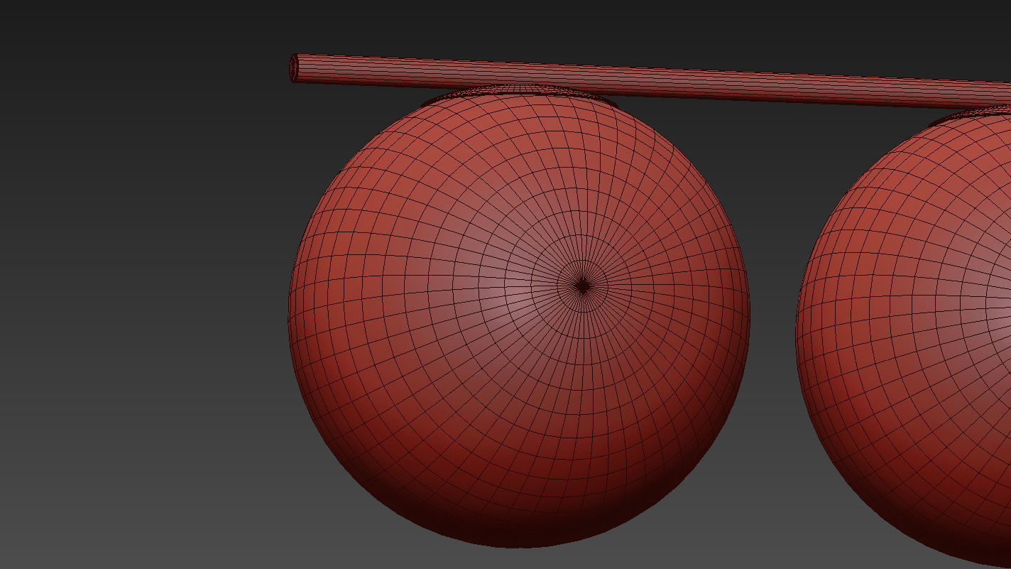 Maxim Vesper Brass and Black 4-Light Island Pendant 3D model_7