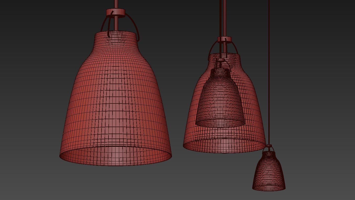 Caravaggio Pendant Light by Fritz Hansen 3D model_9