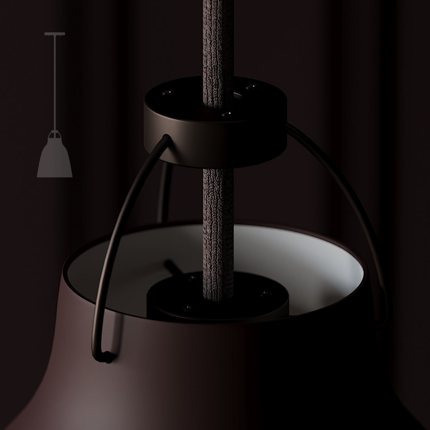 Caravaggio Pendant Light by Fritz Hansen 3D model_3