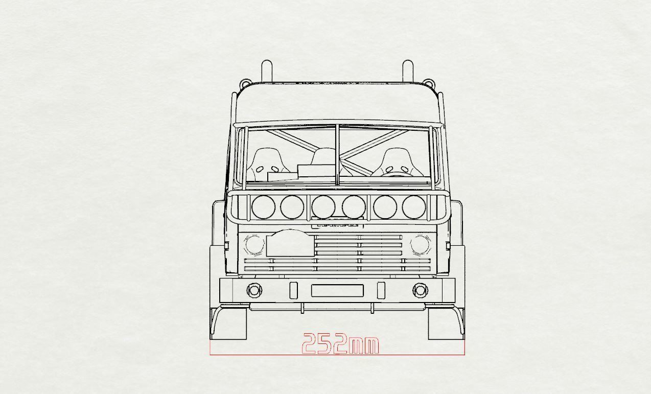 Kamaz master 4911 racing truck  And another scale 3D model 3D print model_27
