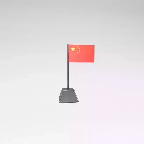 Cartoon China Flag v1 001
