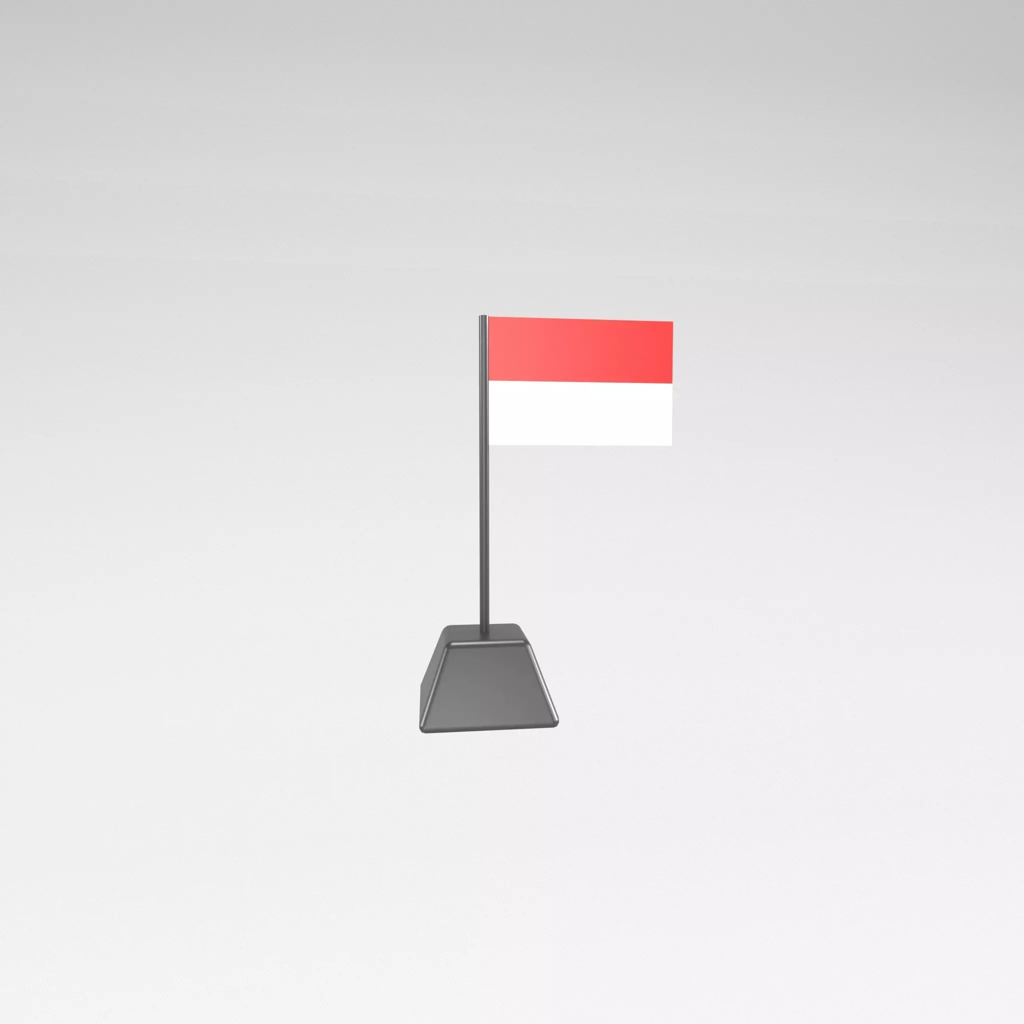 Cartoon Indonesia Flag v1 001 Low-poly 3D model_0