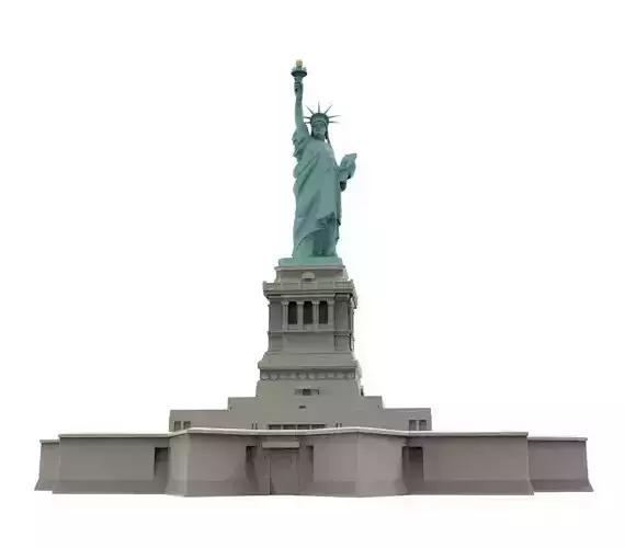  3d printed model of the Statue of Liberty 