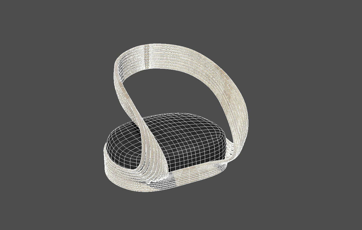 Joe Colombo rattan chair 3D model_9