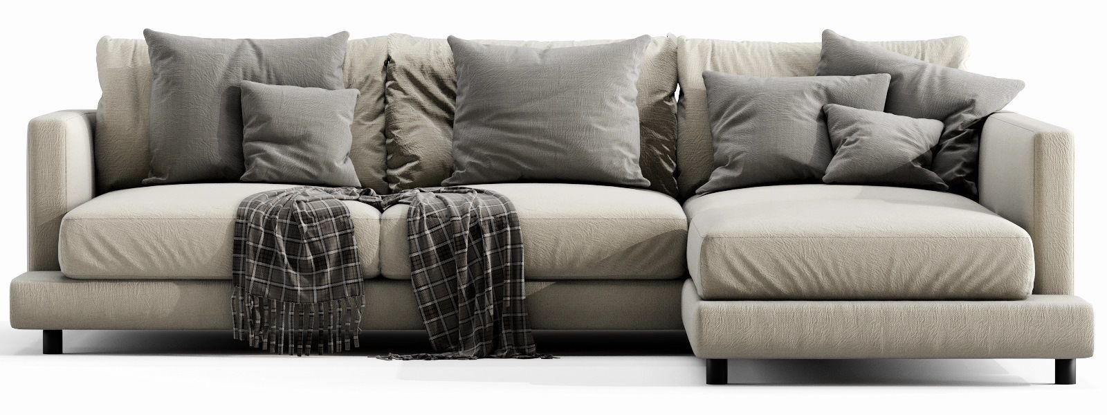 Flexform Long Island Chaise Lounge 3D model_3