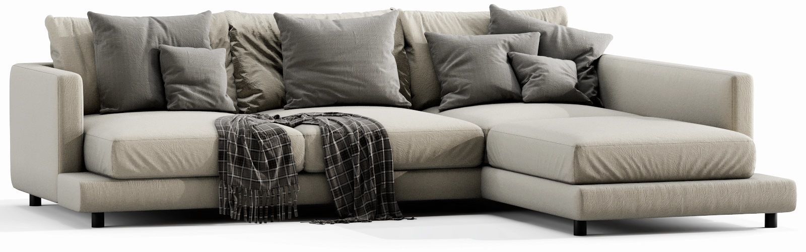 Flexform Long Island Chaise Lounge 3D model_9