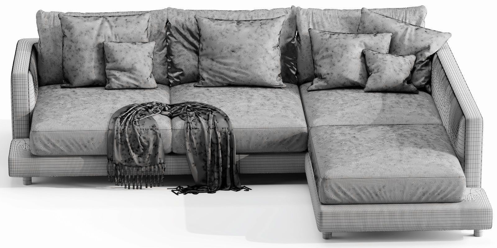 Flexform Long Island Chaise Lounge 3D model_12