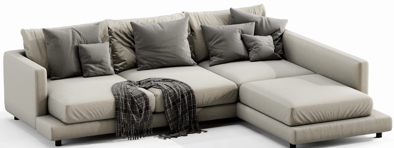 Flexform Long Island Chaise Lounge 3D model_8