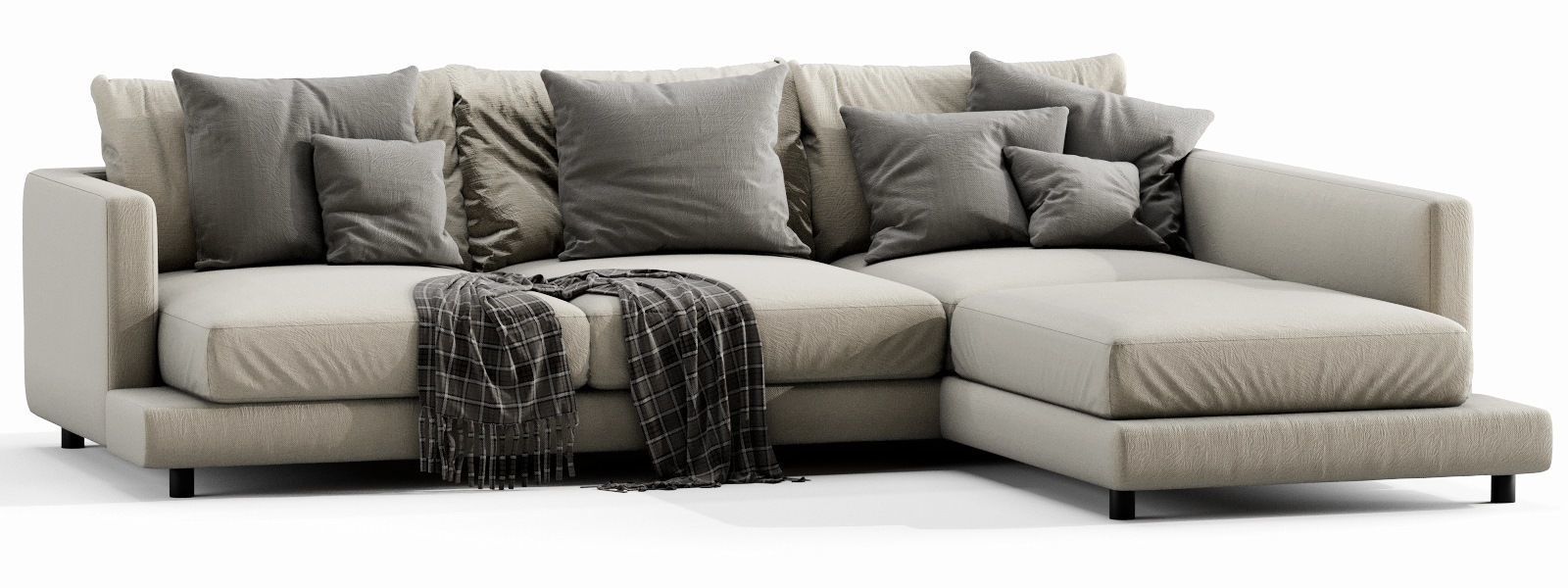 Flexform Long Island Chaise Lounge 3D model_1