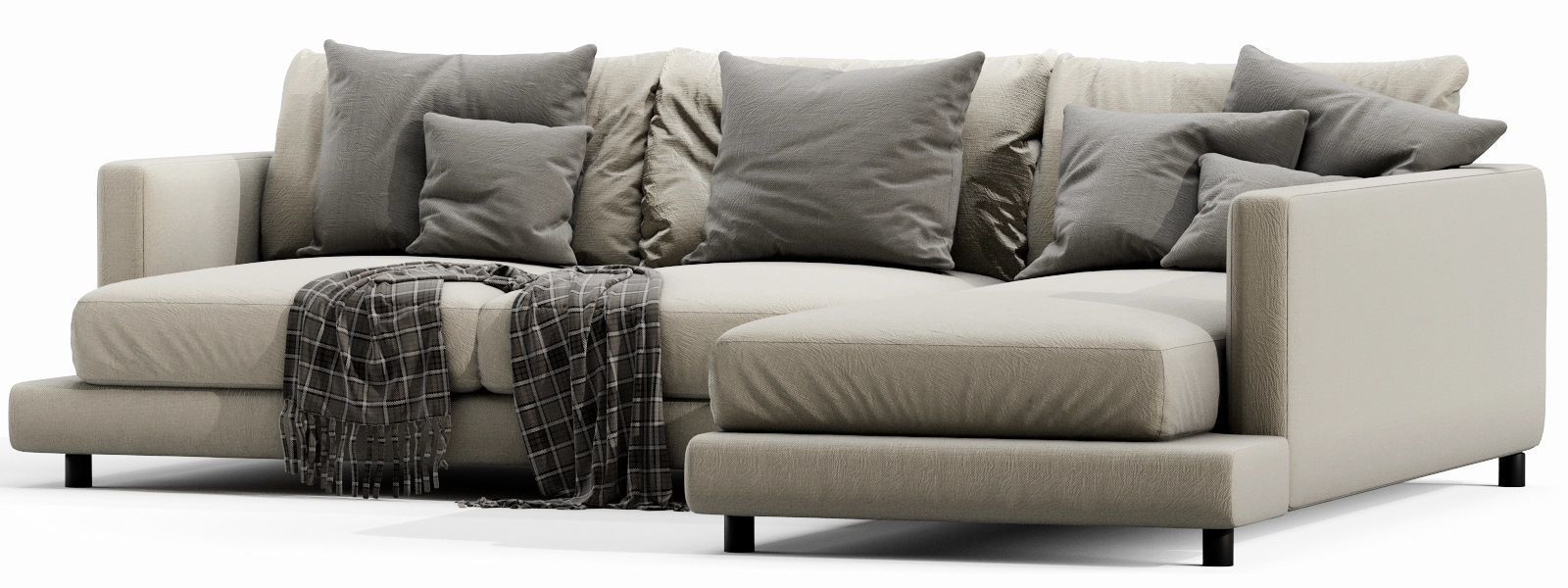 Flexform Long Island Chaise Lounge 3D model_5