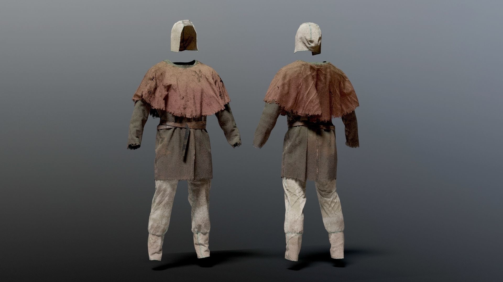 MEDIEVAL Farmer 3D model_2
