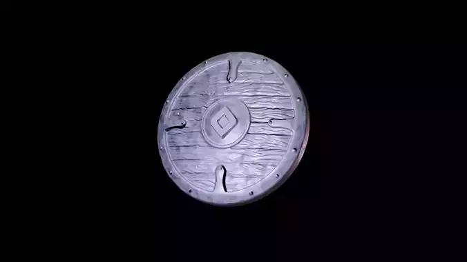 Scandinavian shield with rune Ingwaz 3D print model