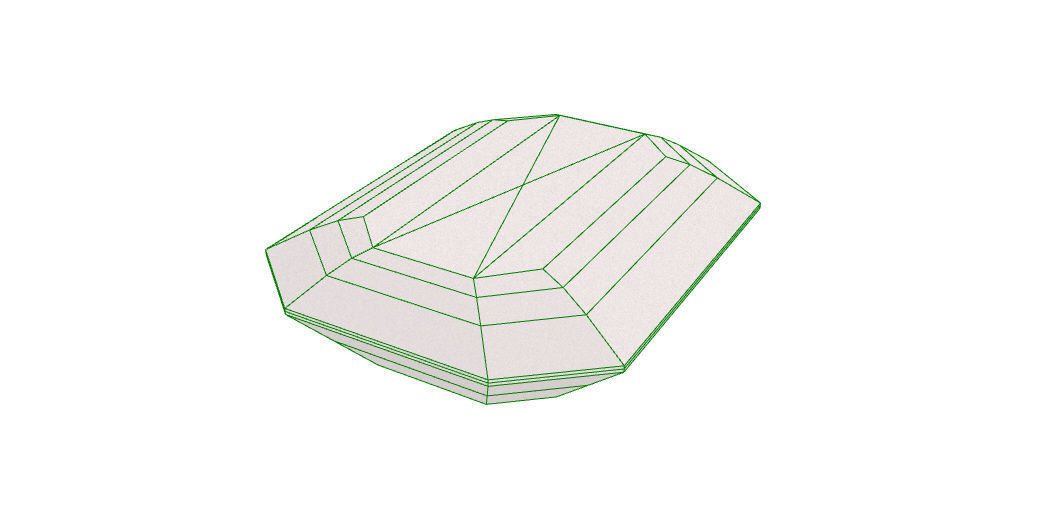 Diamond - Emerald 3D print model_6