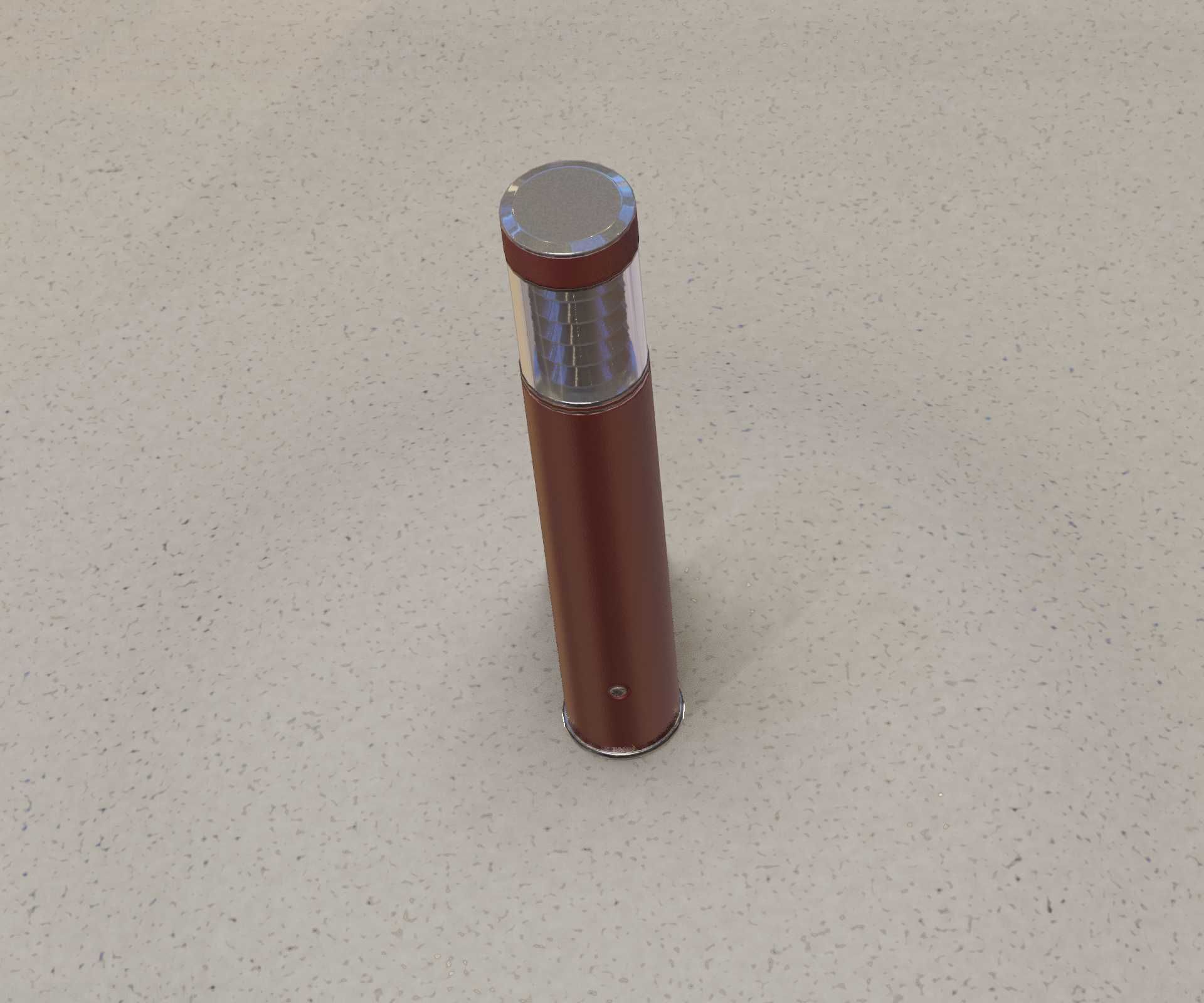 Dark Red Light-Column -17- Street-Light 9 Low-poly 3D model_73