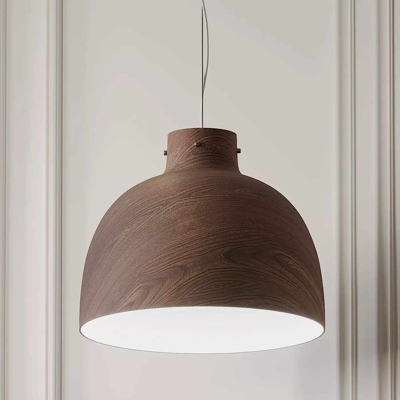 Bellissima Wood Pendant Light By Ferruccio Laviani 3D model_0