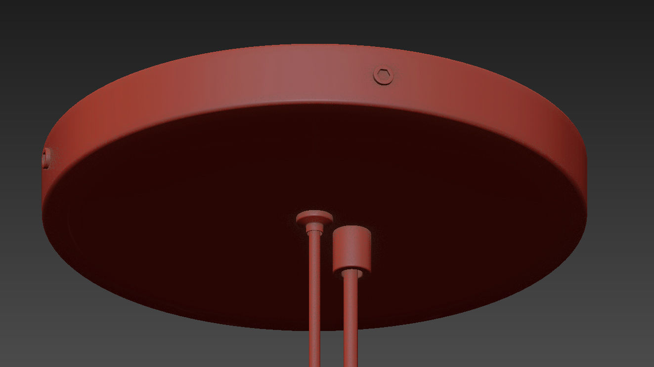 Bellissima Wood Pendant Light By Ferruccio Laviani 3D model_5