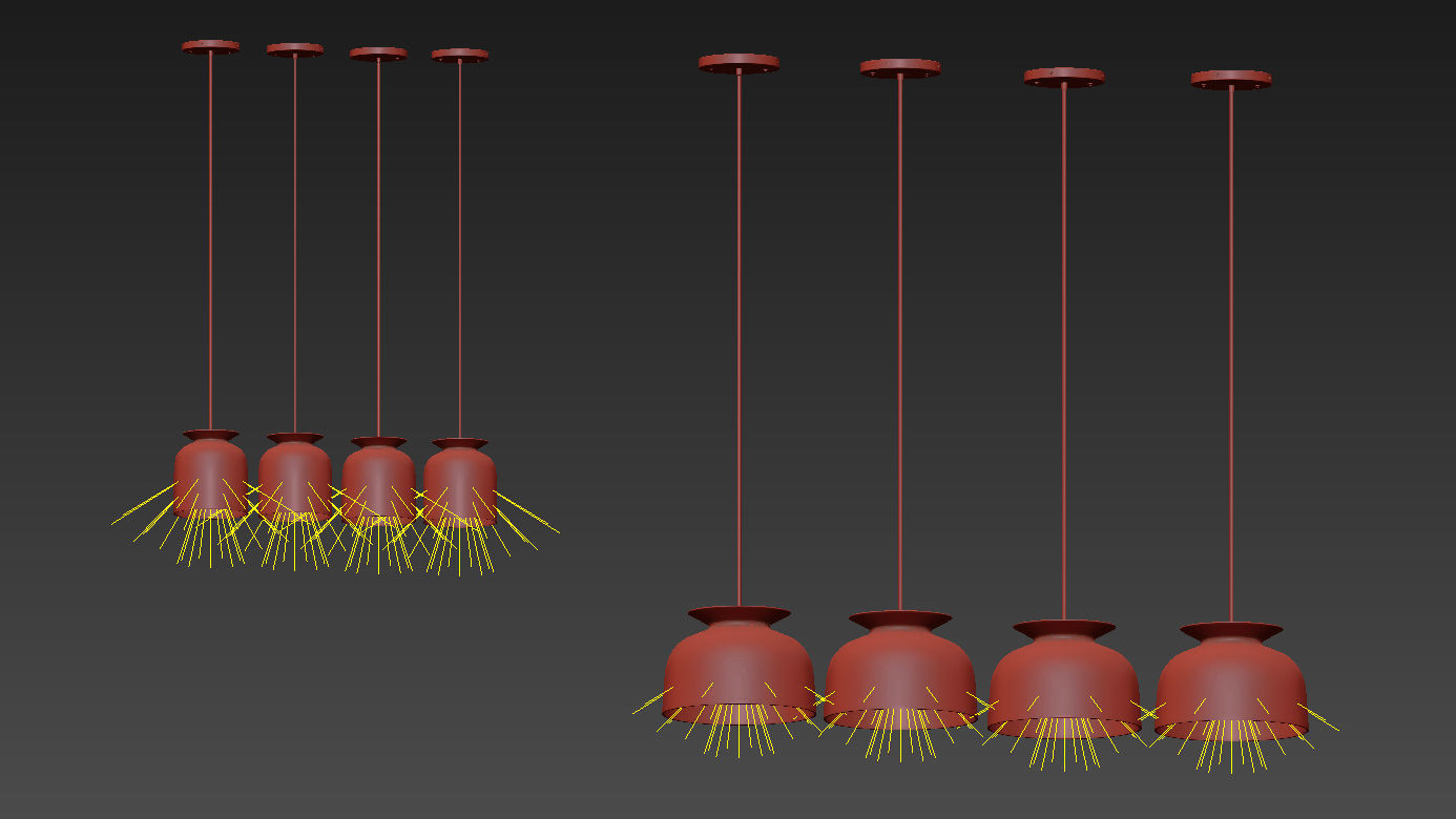Ronde Pendant Light By Oliver Schick 3D model_11